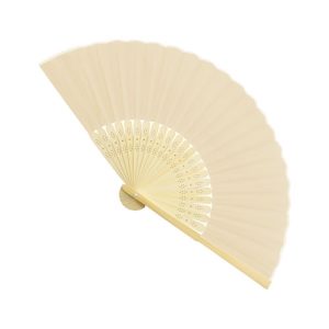 ABANICO DE BAMBU "RITA" BEIGE