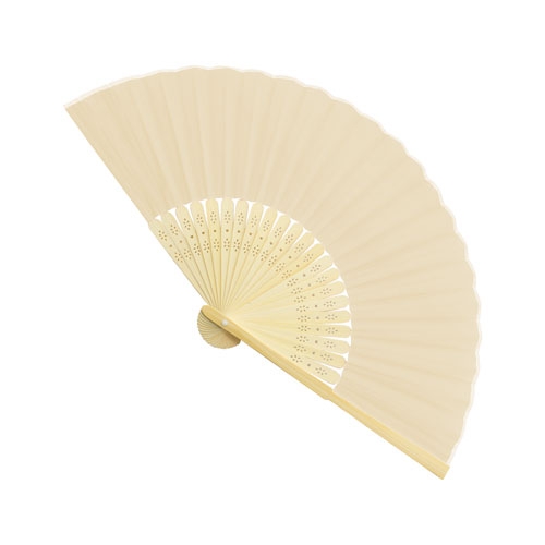 ABANICO DE BAMBU "RITA" BEIGE