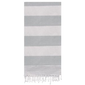 TOALLA PAREO CON RIZO "CALA BONITA" GRIS