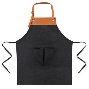 DELANTAL "COFFEE SHOP" NEGRO