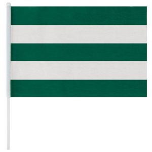 BANDERÍN ANIMACIÓN "JANO" BLANCO/VERDE