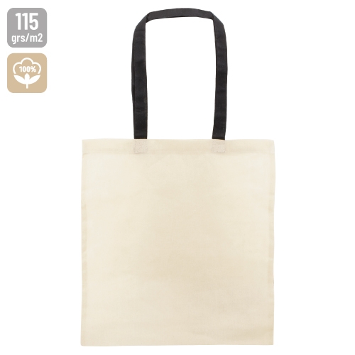 BOLSA DE ALGODÓN ASA COLOR "SAGAR" NEGRO
