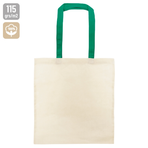 BOLSA DE ALGODÓN ASA COLOR "SAGAR" VERDE