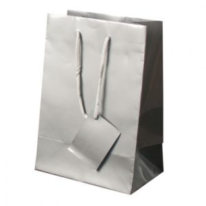 BOLSA REGALO PAPEL "ADELE" PLATA
