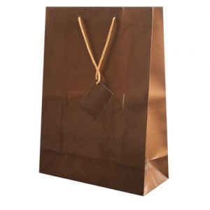 BOLSA REGALO PAPEL "ABBY" ORO