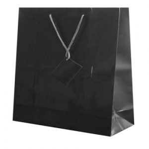 BOLSA REGALO PAPEL "CHARIS" NEGRO