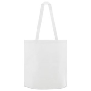 BOLSA DE ANCHO FONDO "SHOP" BLANCO