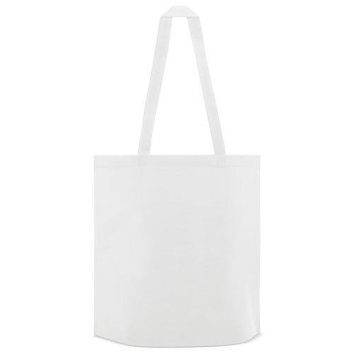 BOLSA DE ANCHO FONDO "SHOP" BLANCO