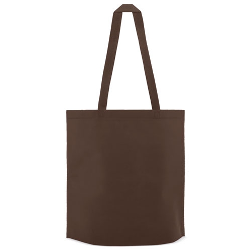 BOLSA DE ANCHO FONDO "SHOP" MARRÓN