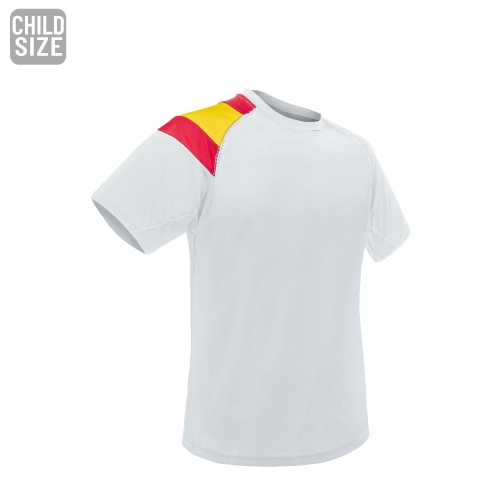 CAMISETA BANDERA NIÑO D&F "GALDANA" BLANCO 4/6