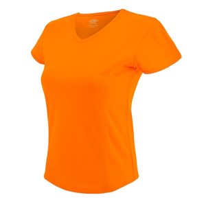 CAMISETA MUJER D&F NA FLUO S "BAYGOR" NARANJA S