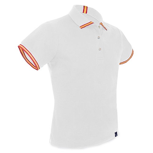 POLO BANDERA HOMBRE "PATRIOS" BLANCO S