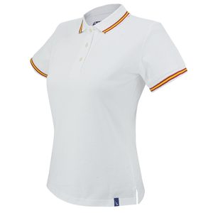 POLO BANDERA MUJER PIERRE DELONE  "AZUR" BLANCO S