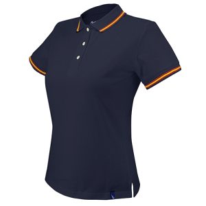 POLO BANDERA MUJER PIERRE DELONE  "AZUR" MARINO M