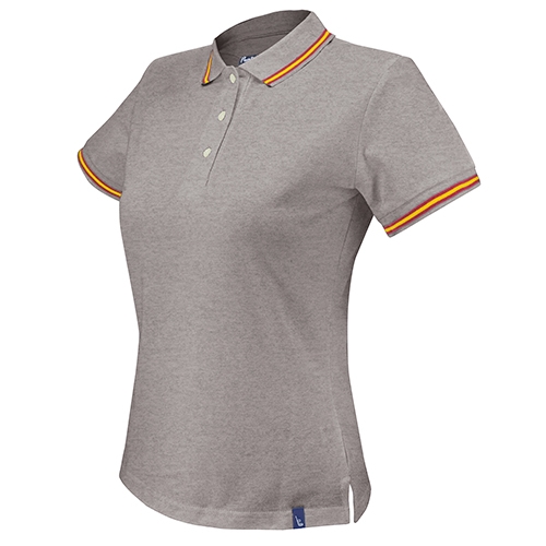 POLO BANDERA MUJER PIERRE DELONE "AZUR" GRIS M