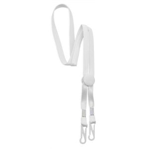 LANYARD DUO CON AJUSTE PER BLANCO