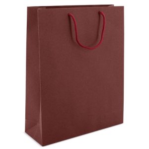 BOLSA DE CARTONCILLO  ASA LOOPSE "ALEXIA" BURDEOS