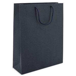 BOLSA DE CARTONCILLO  ASA LOOPSE "ALEXIA" MARINO