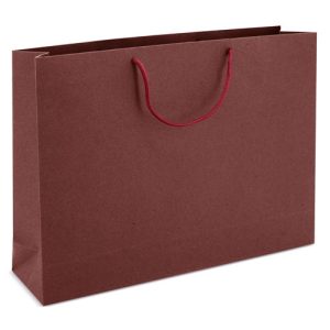 BOLSA DE CARTONCILLO  ASA LOOPSE "KARINA" BURDEOS