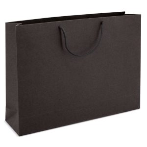 BOLSA DE CARTONCILLO  ASA LOOPSE "KARINA" NEGRO
