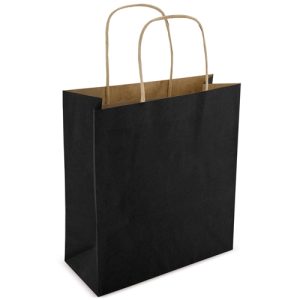 BOLSA PAPEL 22X23X10 CM "GIFT" NEGRO