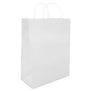BOLSA PAPEL "BOUTIQUE" 28X33X10 CM BLANCO