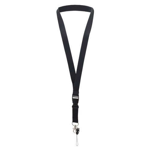 LANYARD DOBLE NEGRO