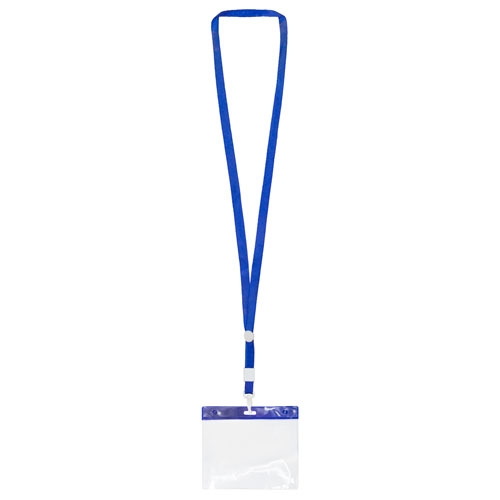 LANYARD CON ACREDITACION AZUL