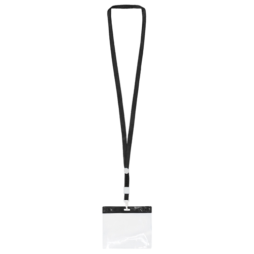 LANYARD CON ACREDITACION NEGRO