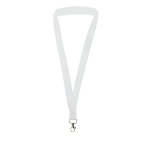 LANYARD METALICO "LITUAN" BLANCO