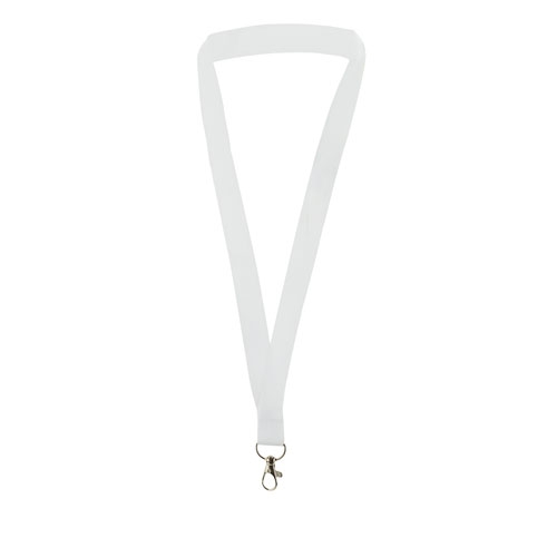 LANYARD METALICO "LITUAN" BLANCO