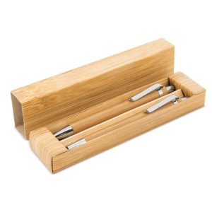Z-579-500x500-1.jpg SET BOLIGRAFO Y PORTAMINAS BAMBU "ELASTIC"
