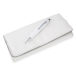 BOLIGRAFO JOYA CON ESTUCHE Y JOYERO PIERRE CARDIN BLANCO