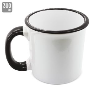 TAZA CERAMICA SUBLIMACION "NOSTALGIA" NEGRO
