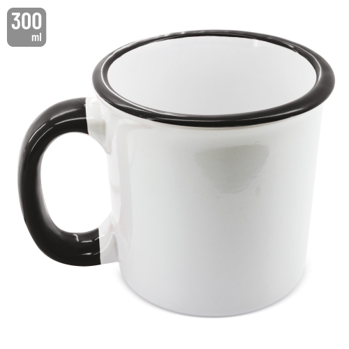 TAZA CERAMICA SUBLIMACION "NOSTALGIA" NEGRO
