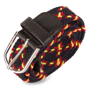 CINTURON ELASTICO BANDERA NEGRO