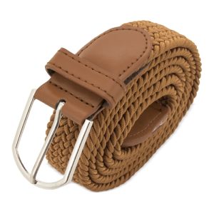CINTURON ELASTICO "SPIKE" BEIGE