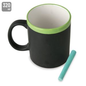 TAZA DE CERAMICA PIZARRA "TIZAL" PISTACHO