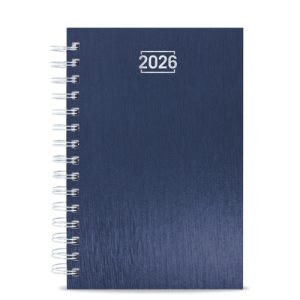AGENDA ANILLA METALIZADA "RAKI" AZUL