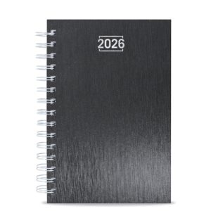 AGENDA ANILLA METALIZADA "RAKI" PLOMO