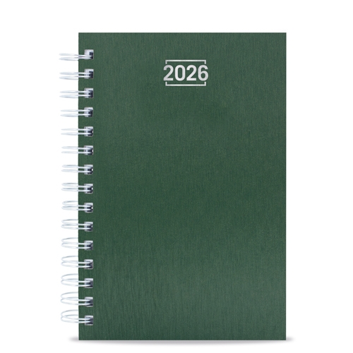 AGENDA ANILLA METALIZADA "RAKI" VERDE