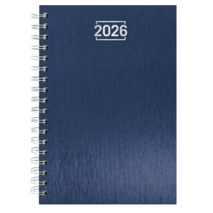AGENDA ANILLA METALIZADA "NICK" AZUL