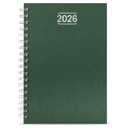 AGENDA ANILLA METALIZADA "NICK" VERDE