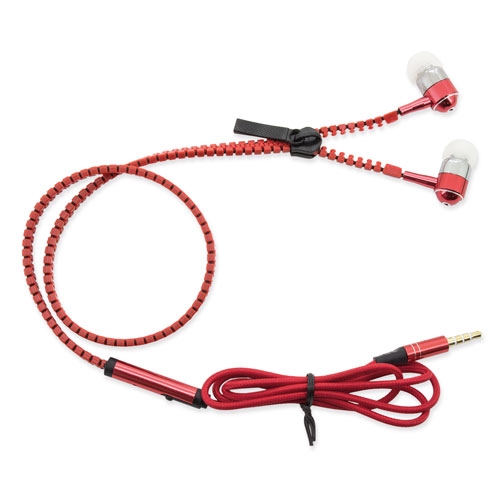AURICULARES CREMALLERA "SANY" ROJO