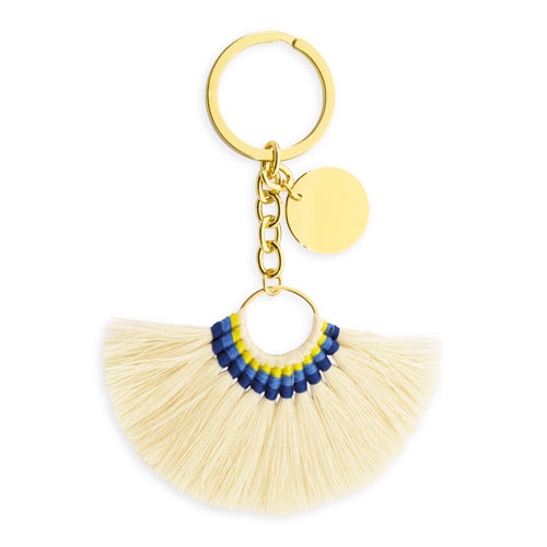 LLAVERO ETNIC BEIGE