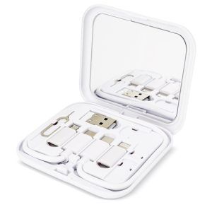 SET DE CABLES CARGADORES CON ESPEJO "REFLEX"
