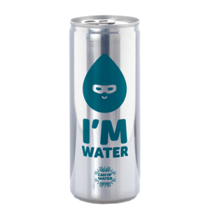 LATA AGUA 6% GAS DE ALUMINIO 25CL - IMPRESION DIRECTA 1 COLOR