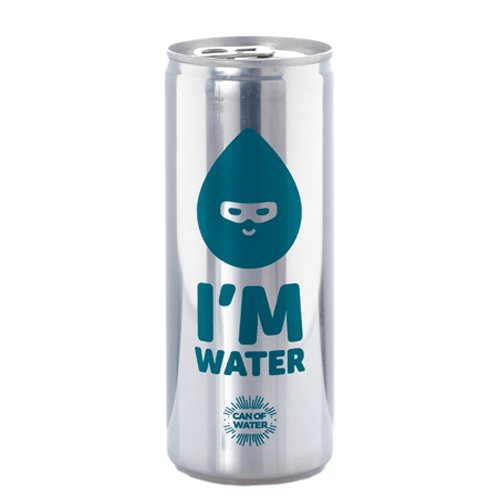 LATA AGUA 6% GAS DE ALUMINIO 25CL - IMPRESION DIRECTA 1 COLOR