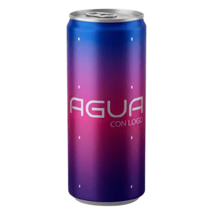 LATA AGUA 2% GAS DE ALUMINIO 25CL - IMPRESION DIRECTA TODO COLOR MATE