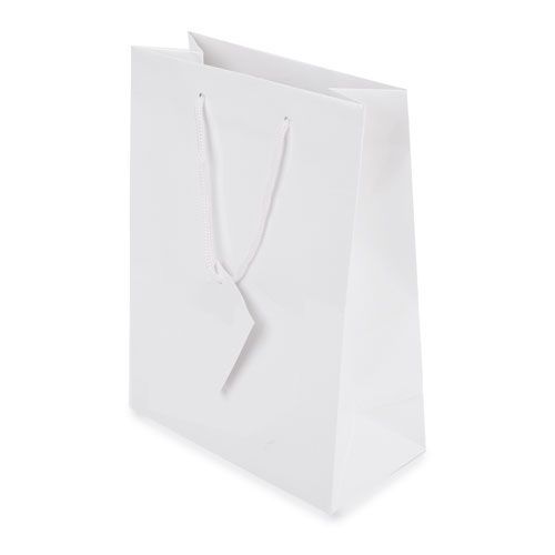 BOLSA REGALO PAPEL BLANCO "BLAKE" BOLSA REGALO PAPEL BLANCO "BLAKE"